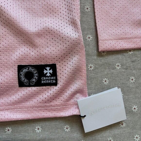 Chrome Hearts Love You Mesh Warm Up Jersey Pink - Picture 4 of 7